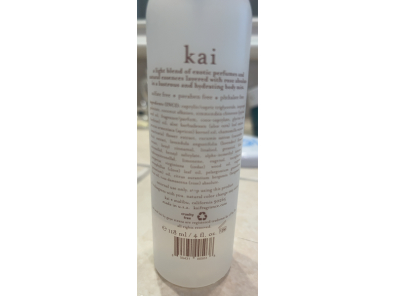 Kai Body Glow Spray, Rose, 4 oz/118 mL
