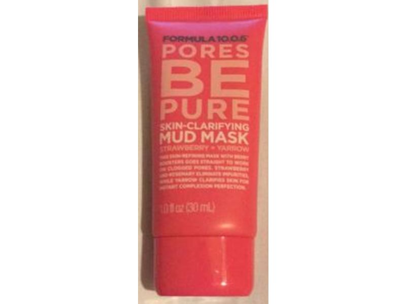 Formula 10.0.6 Clarifying Mud Mask, Strawberry + Yarrow, 1 fl oz/30 mL