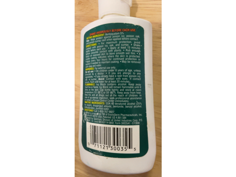 Cutter Ivy Block Lotion, 3 fl oz/88 mL