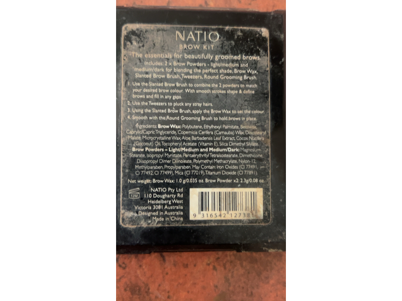 Natio Brow Kit, Light & Medium