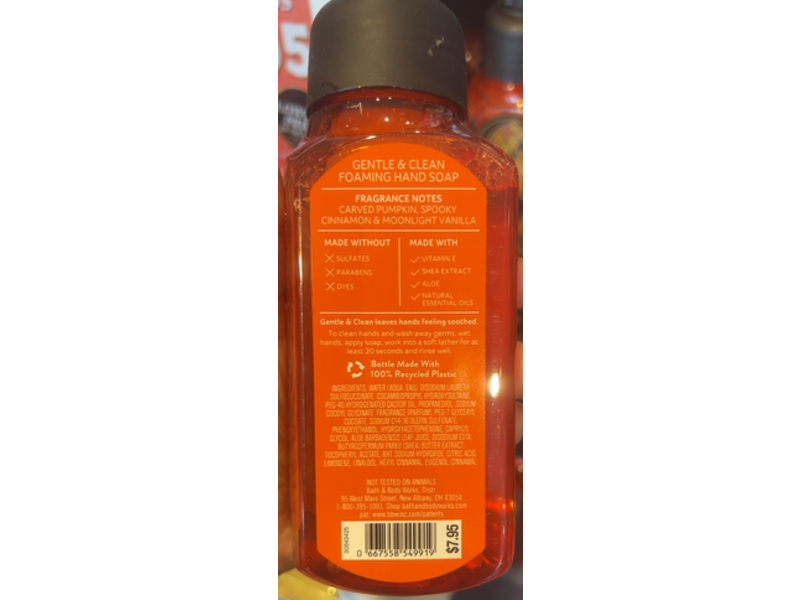 Bath & Body Works Perfects Pumpkin Foaming Hand Soap, 8.78 fl oz/256 mL