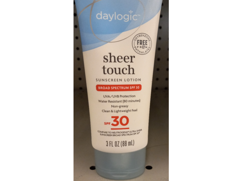 Daylogic Sheer Touch Sunscreen Lotion, SPF 30, 3 fl oz/88 mL