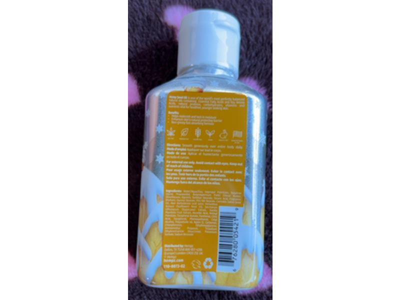 Hempz Herbal Moisturizer Body Lotion, Vanilla Frost Mountain, 2.25 fl oz/66 mL