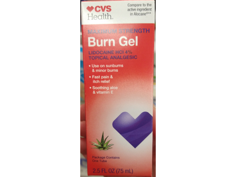 CVS Health Maximum Strength Burn Gel, 2.5 fl oz/75 mL
