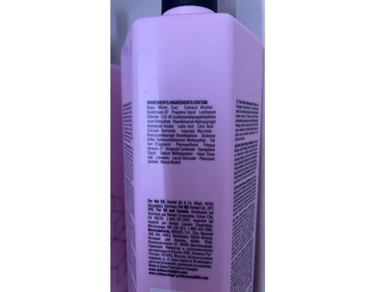 Schwarzkopf Professional Fibre Clinix Vibrancy Conditioner, Baume, 33.8 fl oz/1 L