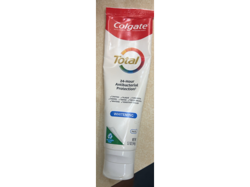 Colgate Total Whitening Paste, 5.1 oz|144 g