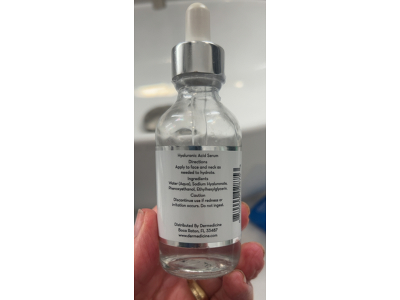 Dermedicine+ Hyaluronic Acid Serum, 2 oz/60 mL