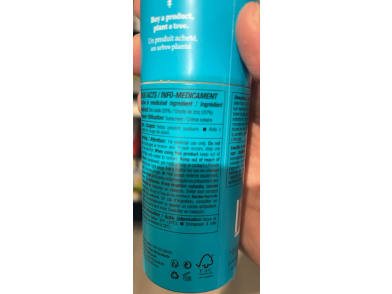 Attitude Kids Mineral Sunscreen Stick, Unscented, SPF 30, 3 oz/85 g