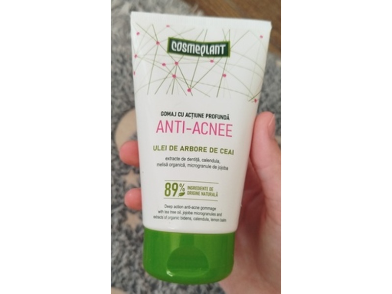 Cosmeplant Anti-Acnee Exfoliating Facial Scrub, 5.07 fl oz