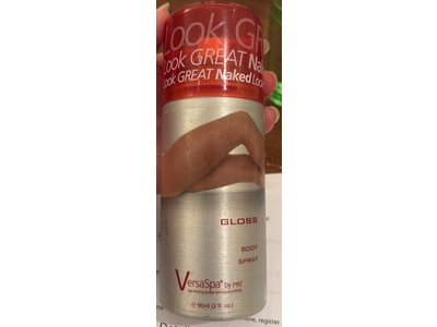 VersaSpa Look Great Naked Body Spray, Gloss, 3 fl oz/90 mL