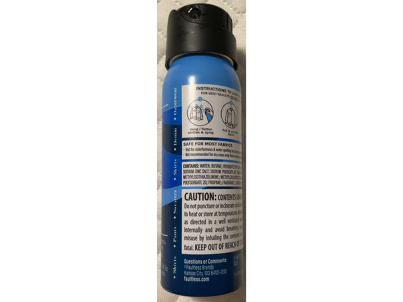 Faultless Rewear Fabric Refreshner, 3 oz/88 mL, Pack Of 3