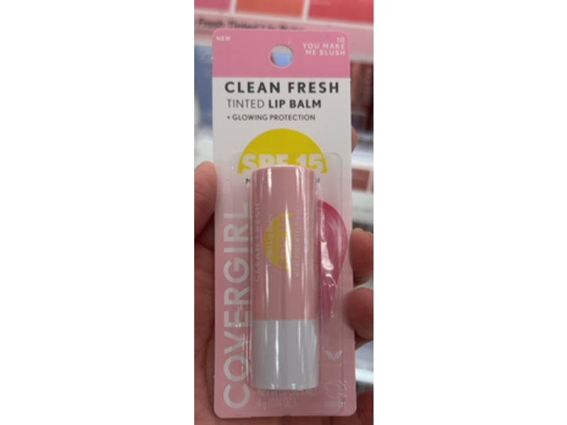 Cover Girl Clean Fresh Tinted Lip Balm, SPF 15, You Make Me Blush, 0.14 oz