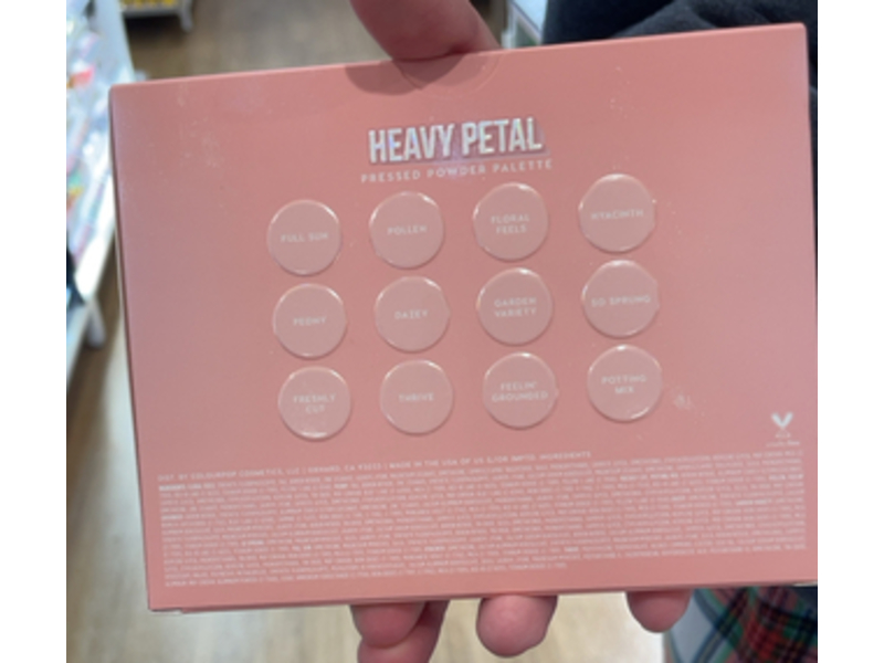 Colourpop Heavy Petal Pressed Powder Palette, 0.42 oz/12.0 g