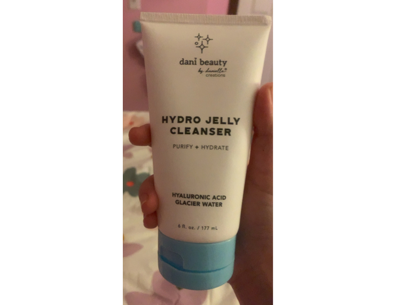 Dani Beauty Purify + Hydrate Hydro Jelly Cleanser, Hyaluronic Acid + Glacier Water, 6 fl oz/177 mL