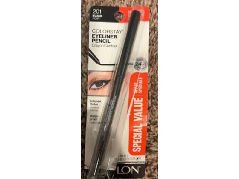 Revlon Colorstay Eye Liner, Black, 0.01 oz/0.28 g, Pack Of 2