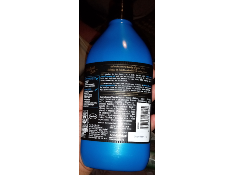 Nature Box Body Lotion, Cold Pressed Coconut Oil, 13 fl oz/385 mL