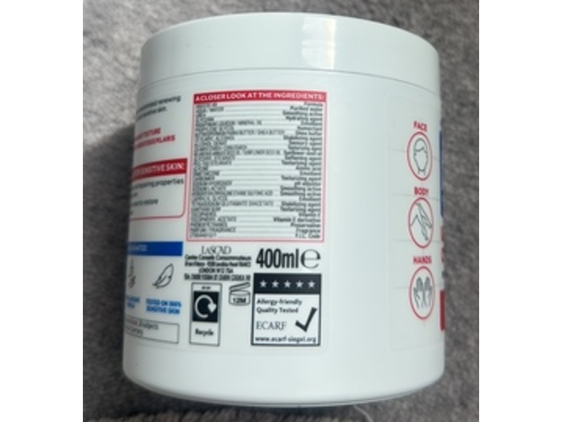 Mixa Cica Repair + Renew Cream, Urea, 400 mL