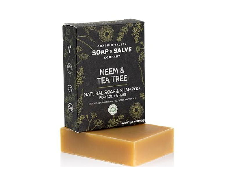 Chagrin Valley Soap & Shampoo Bar, Neem & Tea Tree, 5.6 oz