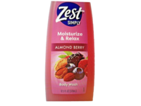 Zest Simply Moisturize & Relax Body Wash, Almond Berry, 12.5 fl oz/370 mL - thumbnail 1
