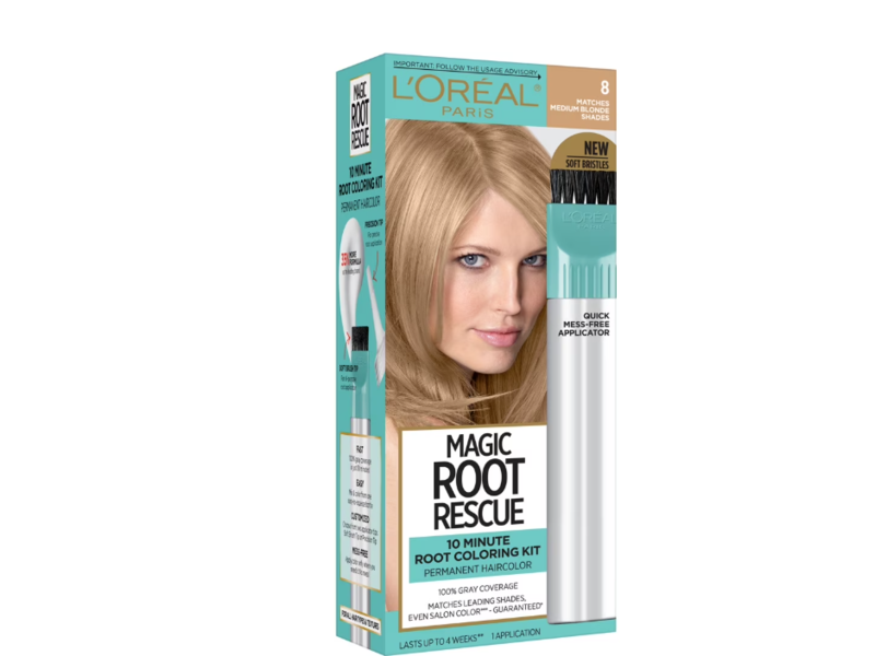 L'Oreal Paris Root Rescue Root Coloring Kit, 8 Medium Blonde, 1 Application