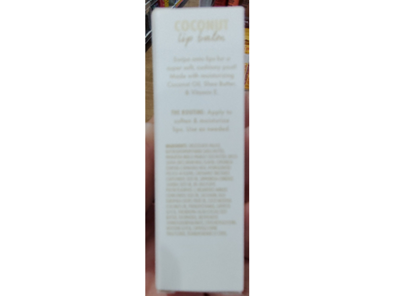 Fourth Ray Lip Balm, Coconut, 0.12 oz/3.5 g