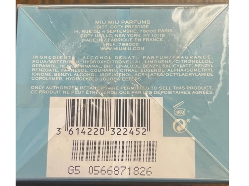 Miu Miu Eau De Parfum, L'Eau de Muguet, 1.7 fl oz/50 mL