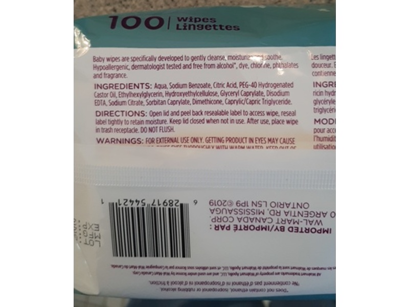 Parent's Choice Sensitive Baby Wipes, 100 Count