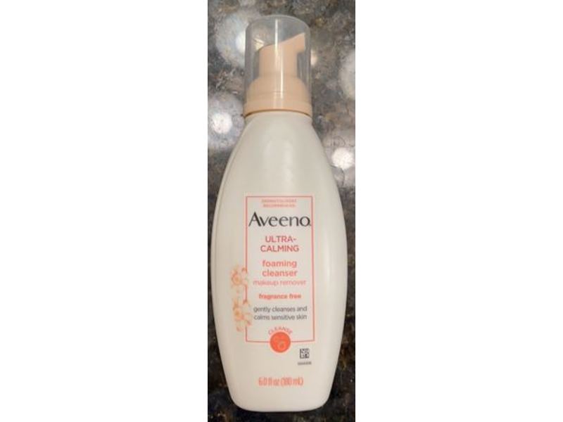 Aveeno Ultra-Calming Foaming Cleanser, Fragrance Free, 6.0 fl oz/180 mL