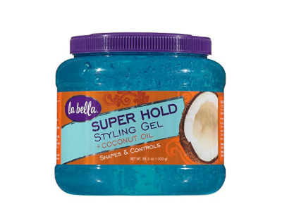 La Bella Super Hold Styling Gel + Coconut Oil, 35.3oz/1000 g