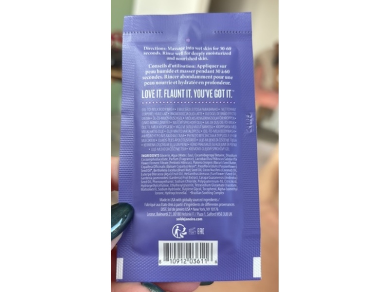 Sol De Janeiro Shower Oil, Delicia Drench, 0.3 fl oz/10 mL