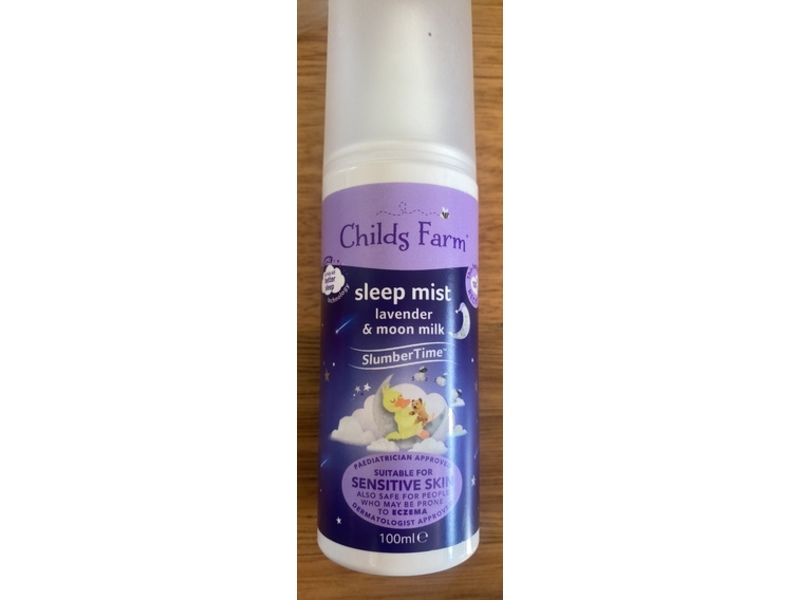 Childs Farm Slumber Time Sleep Mist, Lavender & Moon Milk, 3.3 fl oz/100 mL