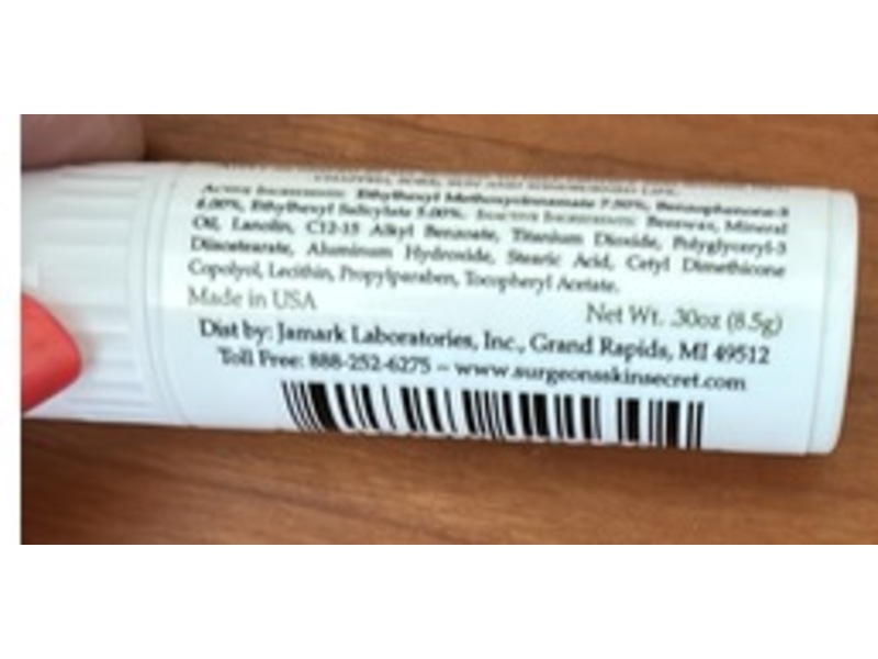 Surgeon's Skin Secret Lip Conditioner, SPF 25, 0.30 oz/8.5 g, Pack Of 4