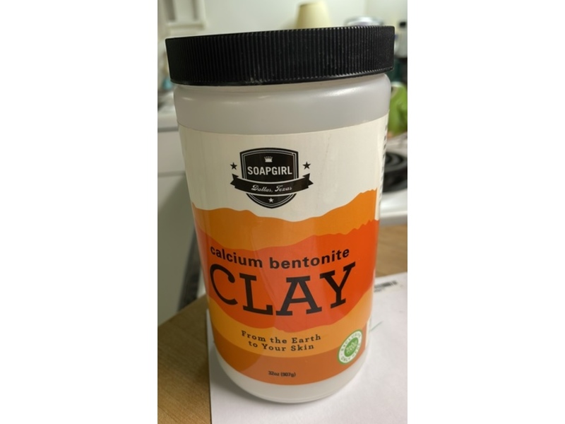Soap Girl Sodium Bentonite Clay Face Mask, 32 oz/907 g