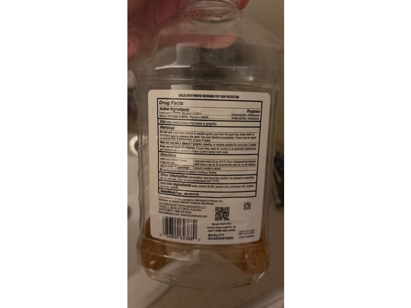 Topcare Everyday Antiseptic Mouthrinse, Original Flavor, 50.7 fl oz/1.5 L