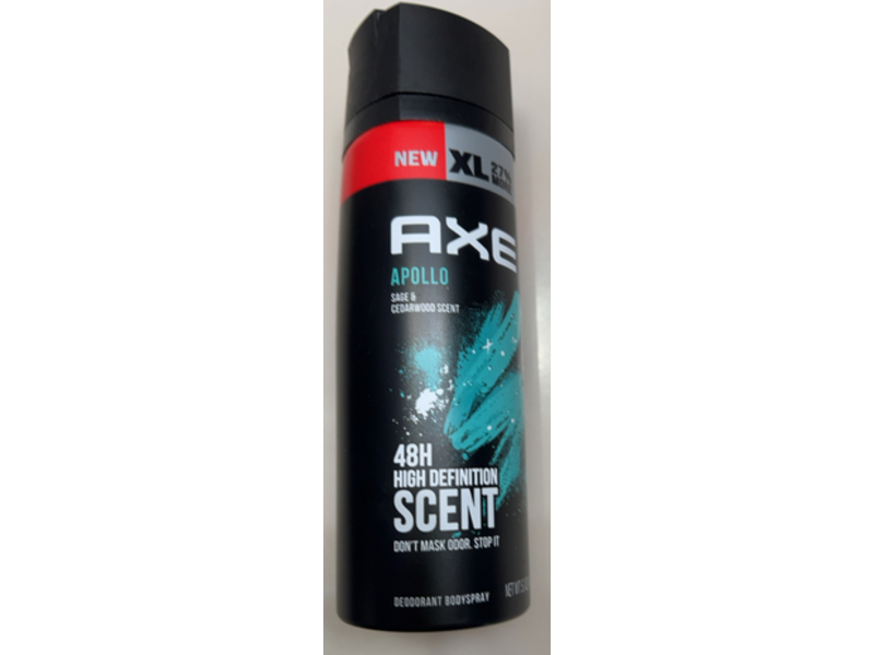 Axe Apollo Deodorant Body Spray, Sage & Cedarwood, 5.1oz