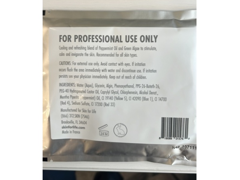 Skin For Life Professional Cryoalgae Booster Mask Activator
