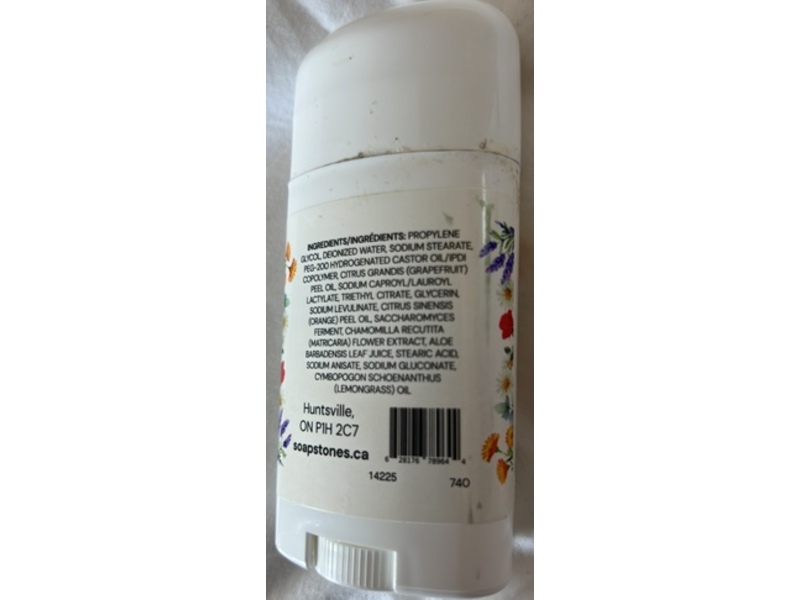 SoapStones Natural Skincare Deodorant, Enliven, 75 g