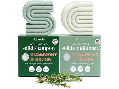 Kitsch Volumizing Solid Shampoo & Conditioner Bar Set, Rosemary & Biotin