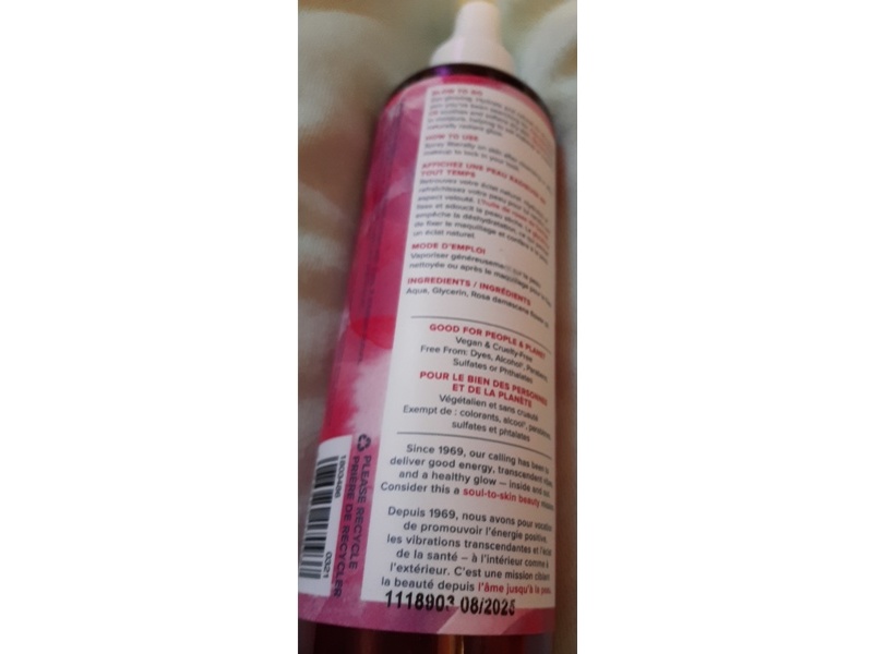 Heritage Store Hydrating Facial Mist, Rose Water & Glycerin, 237 mL