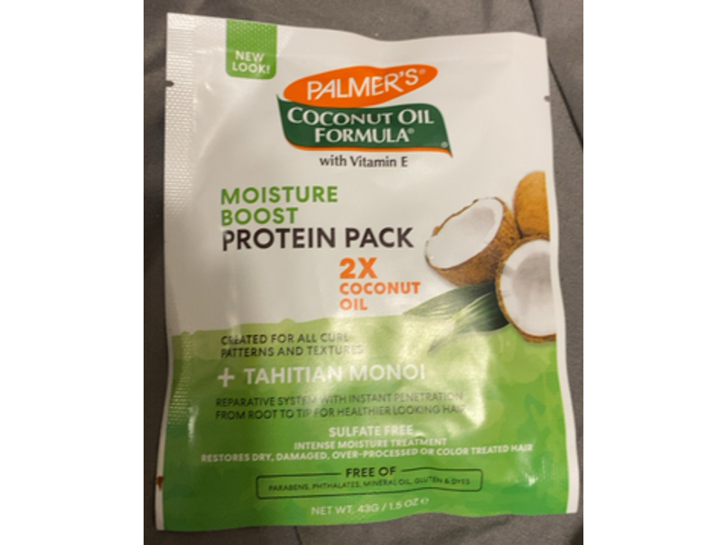 Palmer's Coconut Oil Formula Moisture Boost Protein Pack, 1.5 oz/43 g