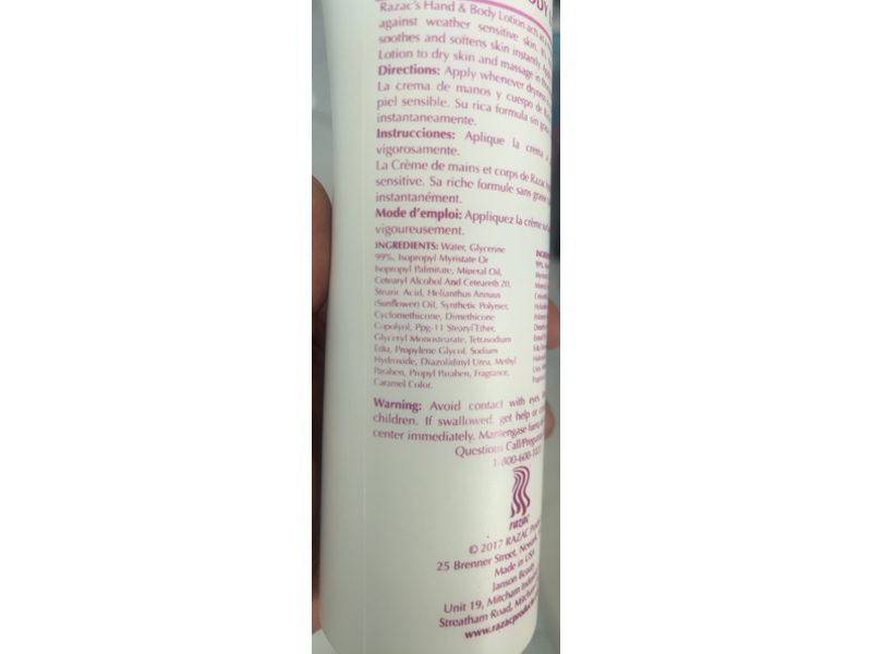 Razac Hand & Body Lotion, 16 fl oz/474 mL