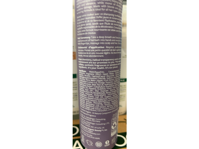 Innersense Bright Balance Hairbath A Toning Shampoo, 10 fl oz/295 mL