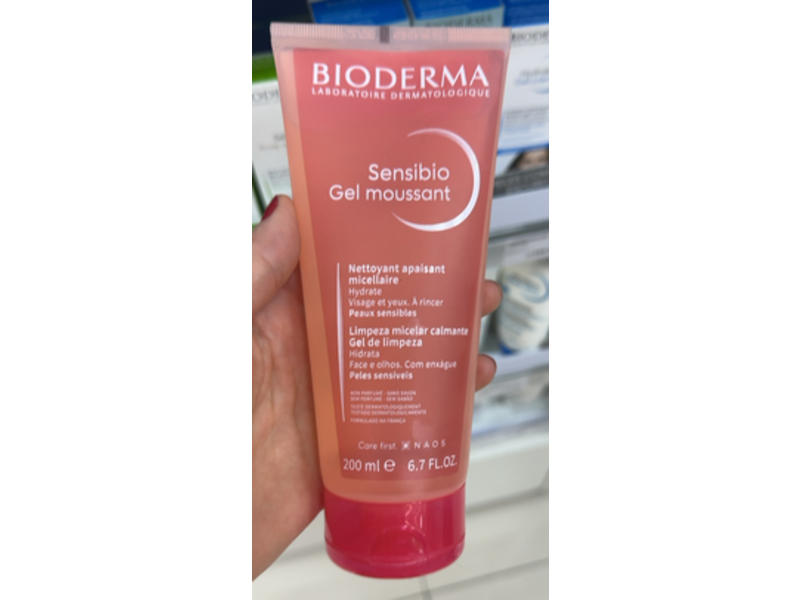 Bioderma Sensibio Soothing Micellar Cleansing Foaming Gel, 6.7 fl oz/200 mL