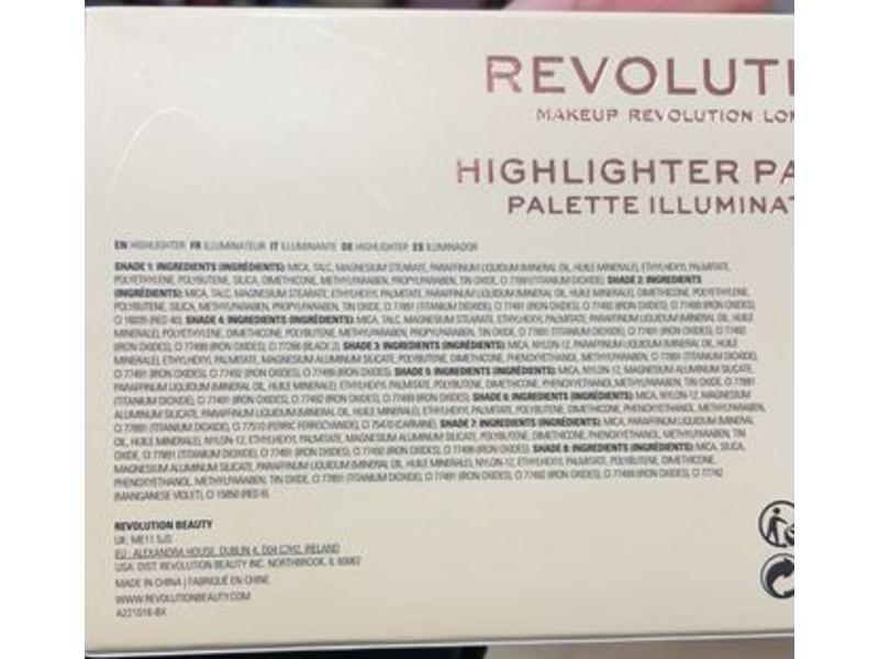 Revolution Beauty Highlighter Palette, Soph X
