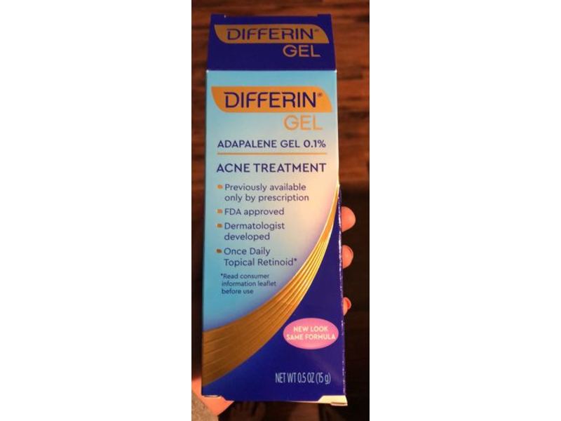 Differin Adapalene Gel 0.1%, 0.5 oz/15 g