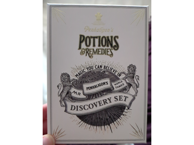 Penhaligon's Potions & Remedies Eau De Parfum Discovery Set, A Balm Of Calm + A Kiss Of Bliss + Eau The Audacity + Liquid Love & Vra Vra Vroom, 0.07 fl oz/2 mL, 5 Count