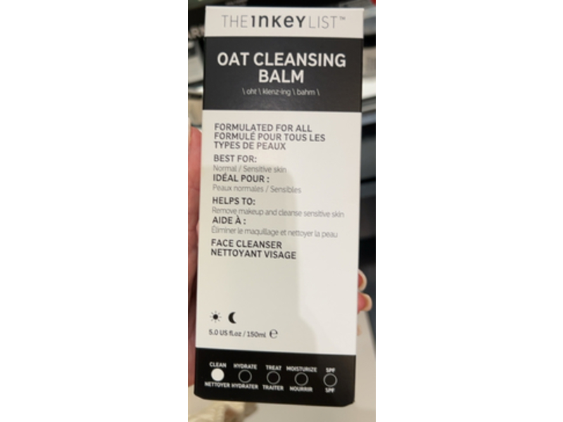 The Inkey List Face Cleansing Balm, Oat, 5.0 fl oz/150 mL