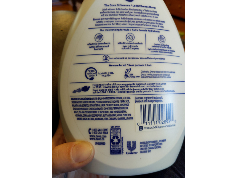 Dove Deep Moisture Hand Wash, 34 fl oz/1 L