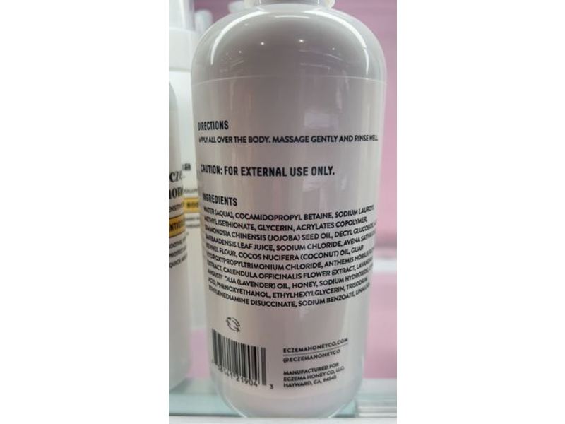 Eczema Honey Soothing Body Wash, Sensitive Skin Solution