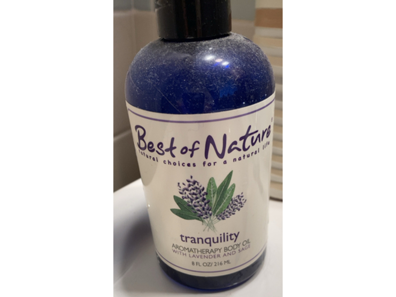 Best Of Nature Tranquility Aromatherapy Body Oil, Lavender & Sage, 8 fl oz/216 mL